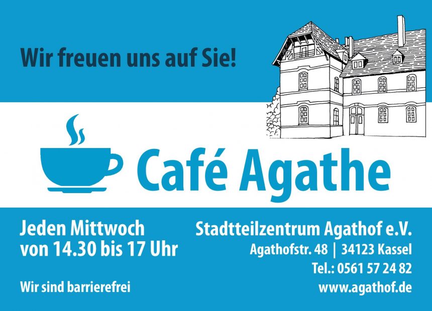 Café Agathe öffnet am 19.1. / 14.30-16.30 Uhr