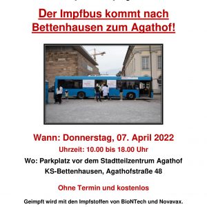 07.04.: Impfbus kommt nach Bettenhausen / Agathof
