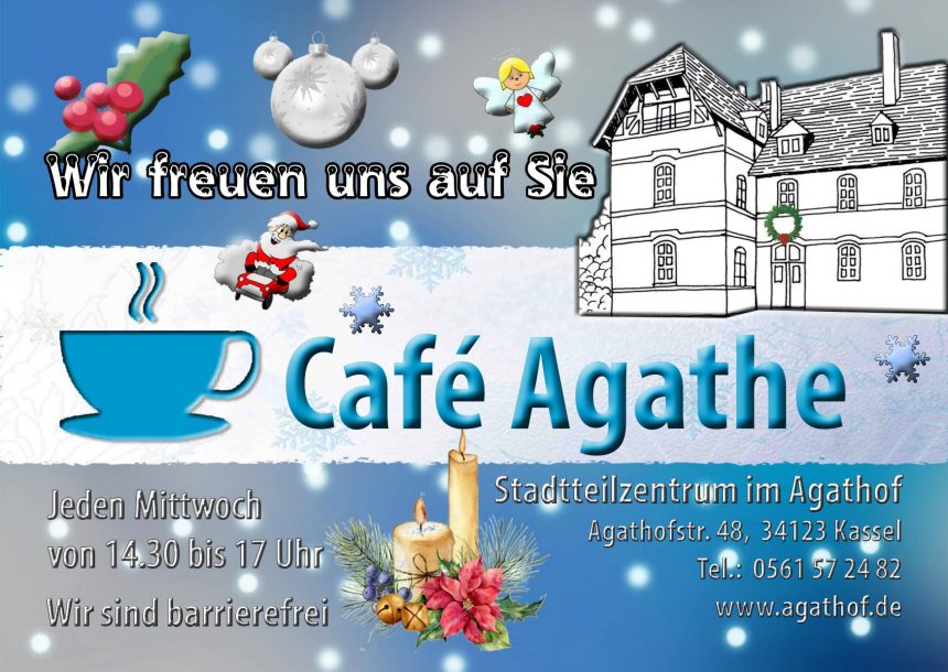 20.12., 15 Uhr: Weihnachtslieder singen im Café Agathe