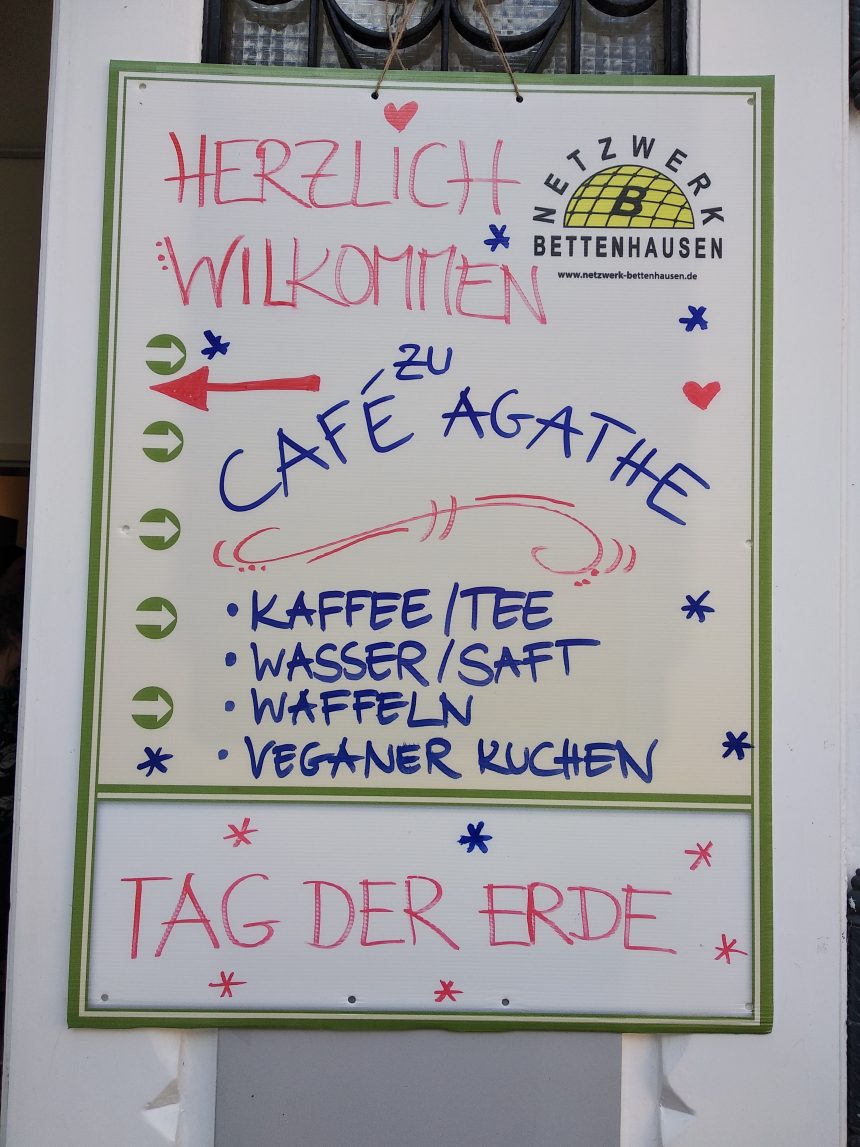 Tag der Erde in Bettenhausen – Café Agathe ist geöffnet