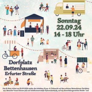 Kram- & Vielmarkt am 22.09. von 14-18 Uhr / Dorfplatz Bettenhausen