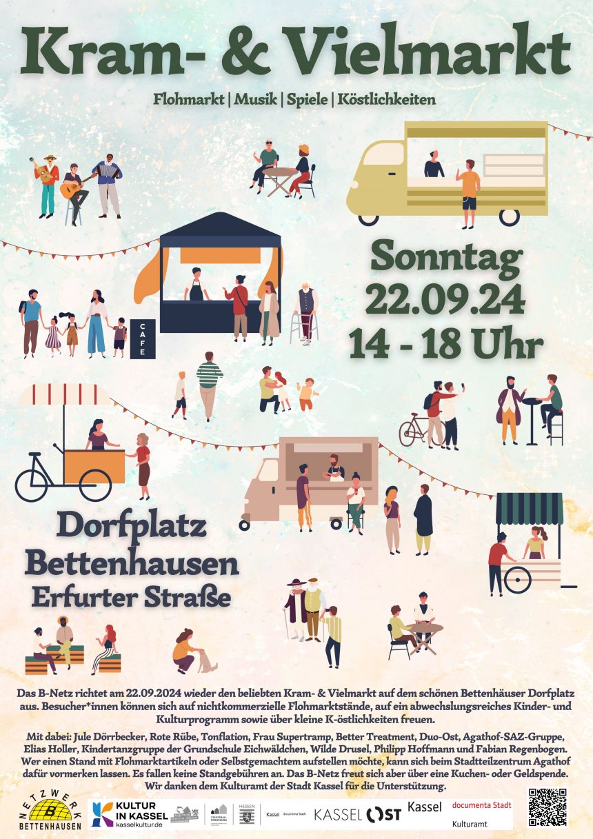 Kram- & Vielmarkt am 22.09. von 14-18 Uhr / Dorfplatz Bettenhausen