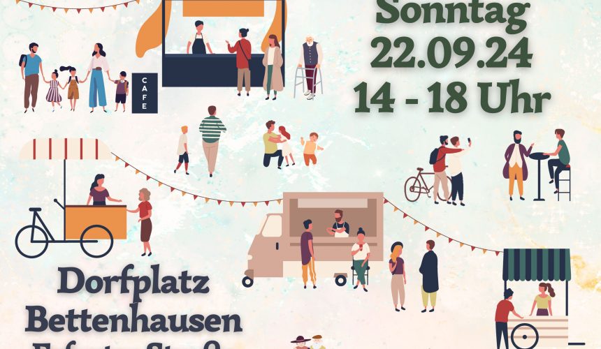 Kram- & Vielmarkt am 22.09. von 14-18 Uhr / Dorfplatz Bettenhausen