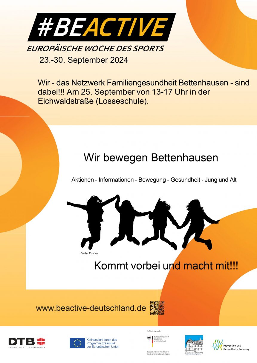 Bewegungsfest am 25.09. von 13-17 Uhr